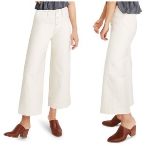 🌼 Madewell Emmit ivory crop pants